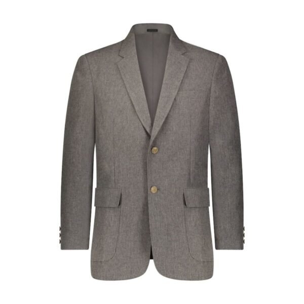 Men’s Grey Machine Washable Classic Fit Blazer Jacket